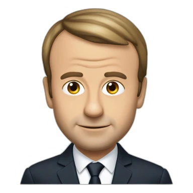 Emmanuel Macron sur un écureuil sticker