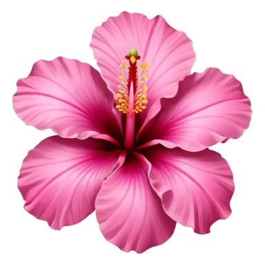 super realistic pink hawaiian flower sticker