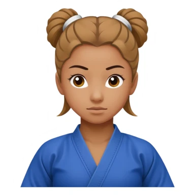 gymnast girl wearing a bjj gi sticker