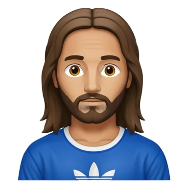 jesus in adidas clothes looking cool sticker