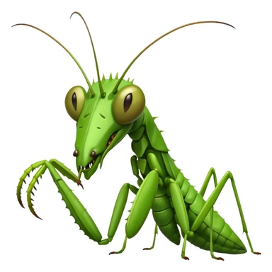 Treacherous praying mantis sticker