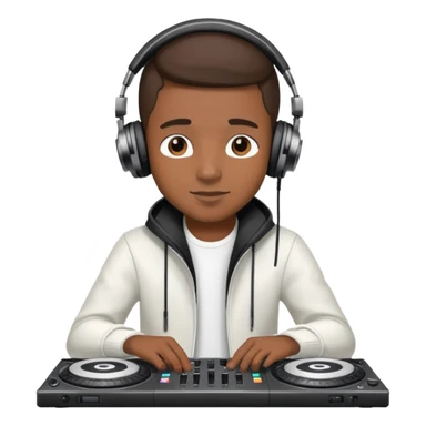 Niño músico DJ en un concierto  sticker