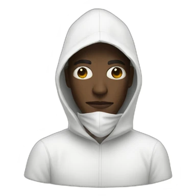 the man behind the white mask sticker