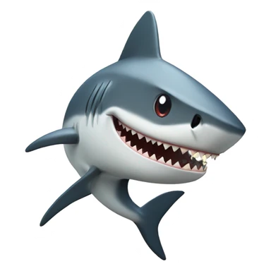 shark eating cookis sticker