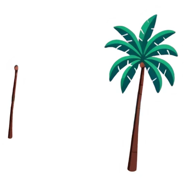 Matisse style pink SPAM art Miami beach landscape sticker