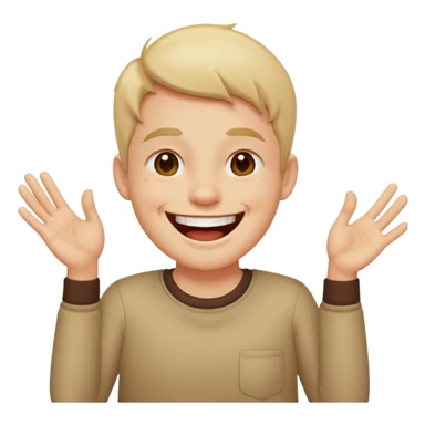 😂 this face on this body 🤷‍♂️ with a 6 above the left hand and a 7 above the right hand sticker