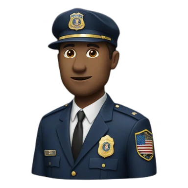 man in FBI uniform and FBI cap sticker