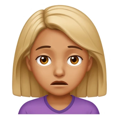 frustrated female aged 10 emoji sticker