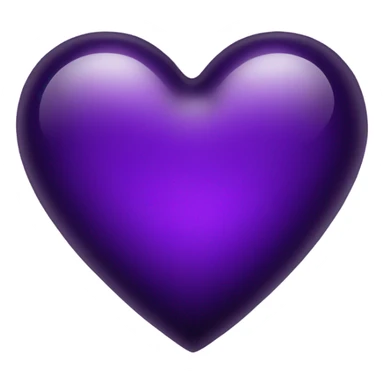 glass dark purple heart  sticker