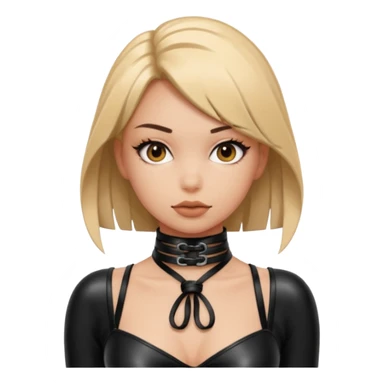Bdsm girl emoji tied up sticker