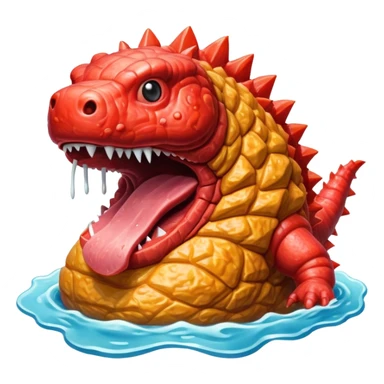  SPAM meat godzilla slop art sticker