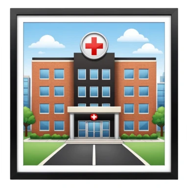 HOSPITAL desde fuera  sticker