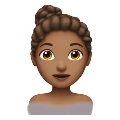 Skincare girl with brown hair sticker