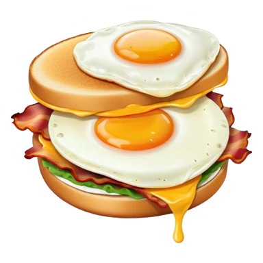 Happy breakfast sandwich  sticker