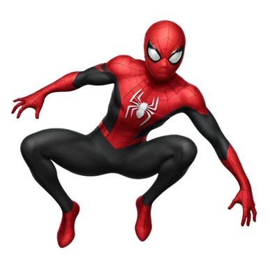 Black colored suit spider man sticker