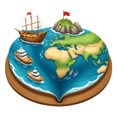 navegar, mar, mundo, mapa, brújula, dirección sticker