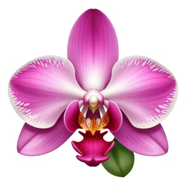exquisite-phalaenopsis-moth-orchid-with-pure-white-petals-and-subtle-pink-center sticker