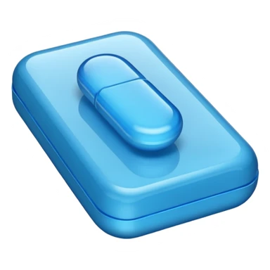 blister pack and blue medicines sticker