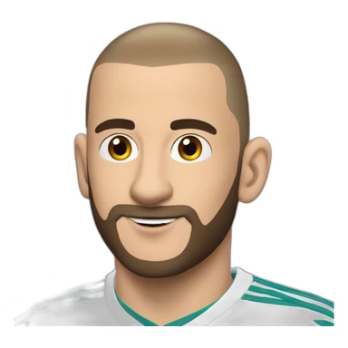Benzema sur un cochon sticker