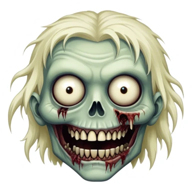 Cinematic 32k HD, Extremely detailed image of a terrifyingly creepy zombie, each hair, eye, and tooth is shown in stunning detail as though captured in a timeless photograph, rich textures, visually rich, so lifelike that it feels like it could leap off the page at any moment sticker