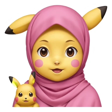 Pikachu Muslim  sticker