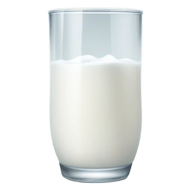 Milk in glass sticker