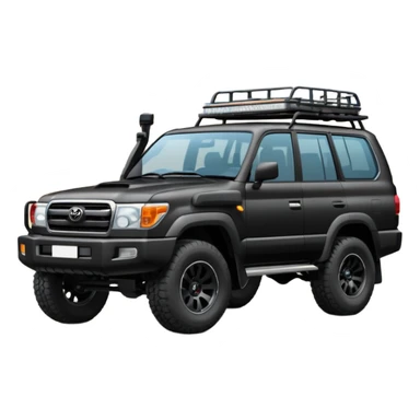 Modified Toyota landcr new model black color sticker