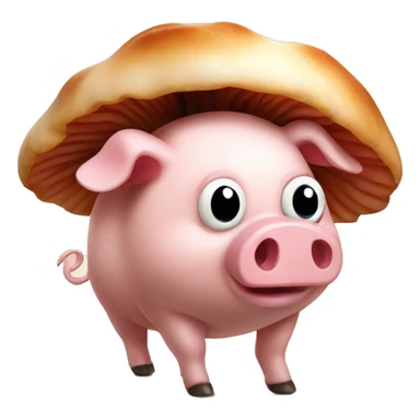 piggy wiggy tripping on mushrooms  sticker