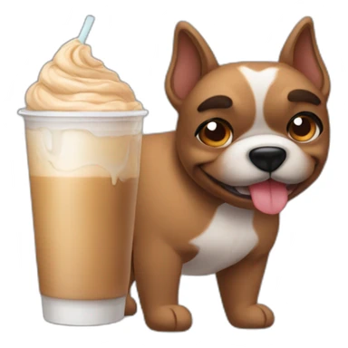 Muscles / iced coffee / gay / dog  sticker
