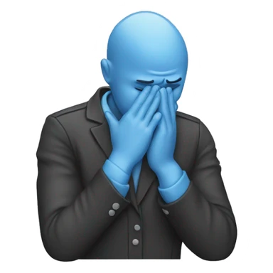 emoji doing facepalm sticker