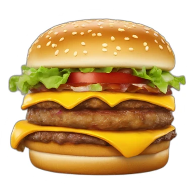 Western bacon cheeseburger from carl's jr sticker