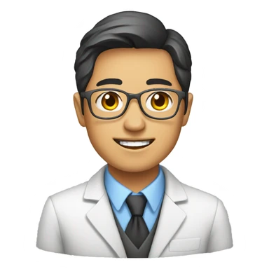 Chemistry young asia teacher sticker