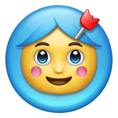 Emoji de verificación azul de tik tok sticker