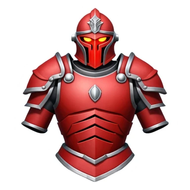 Ares war armor object icon, heavy Greek battle armor, dark steel and crimson red theme, massive shoulder armor, sharp edges, glowing red runes, intimidating design, 3D cartoon, mobile game icon style, centered, clean background, no text, no watermark

 sticker