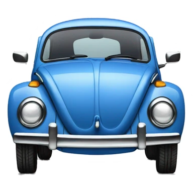 Blue Volkswagen Beetle  sticker