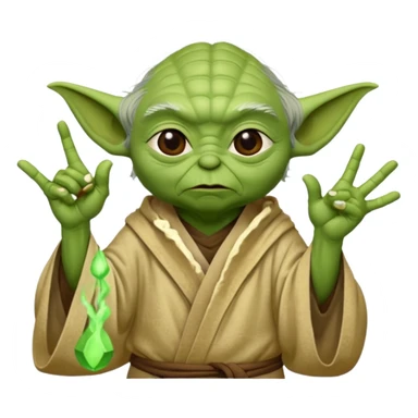 yoda qui fait un doigt d’honneur  sticker