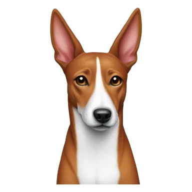 tri Basenji wearing santa costume sticker