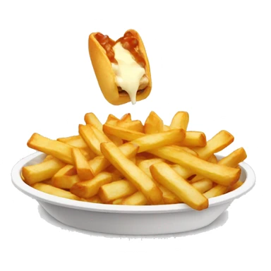 Poutin qui mange une poutine sticker