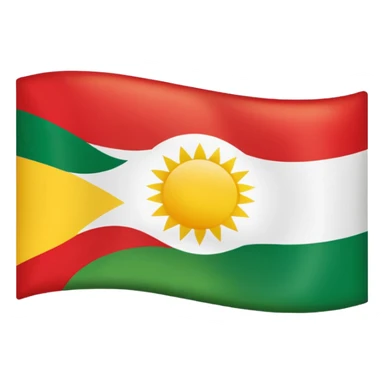 Kurdish flag sticker
