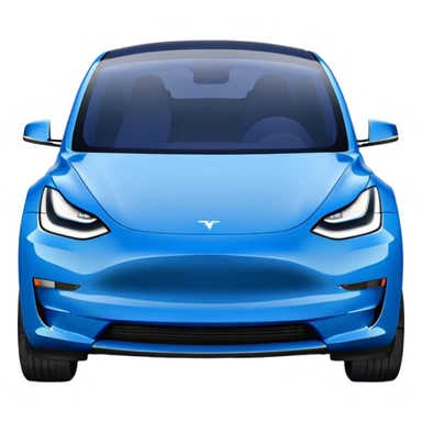Tesla Model Y - Tesla (Model Year: 2022) (Iconic colour: Blue) sticker