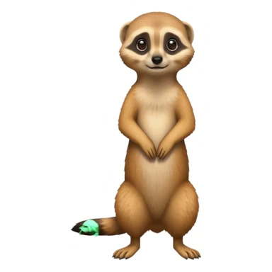A meerkat standing  sticker