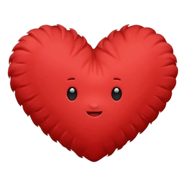heart-shaped pillow sticker