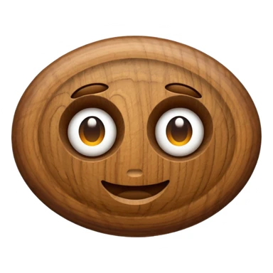 Walnut emoji. Just a walnut. sticker