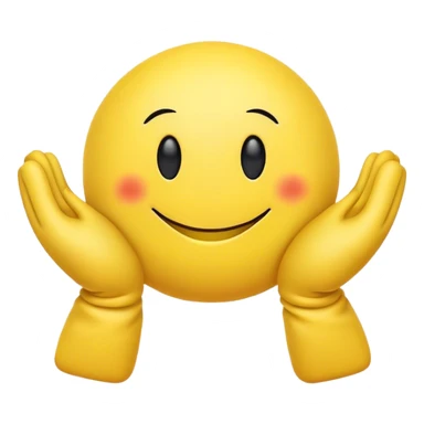 a puffy smiley with folded arms sticker