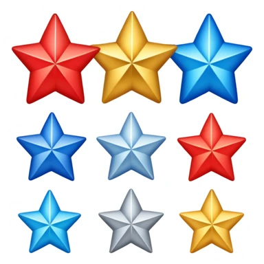 can you give me different designs of a star sticker