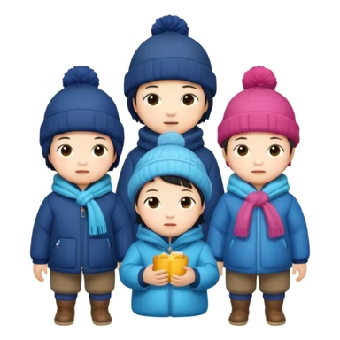 japanese toddlers 
"“Winter Health for Kids: The Role of Vitamin D and Sunlight”
→ Educational and visual – highlight GoCLN Kids line." sticker