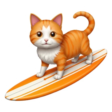 cat is surfing sticker