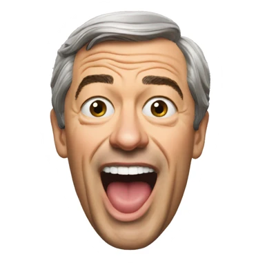 Nigel Farage side profile open mouth sticker