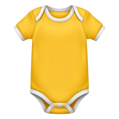 
Plain yellow baby’s onesie shirt sticker
