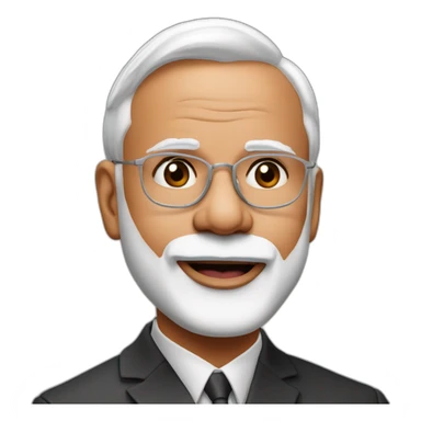 hyper realistic narendra modi doing cristiano ronaldo's celebration 'siuuu' sticker